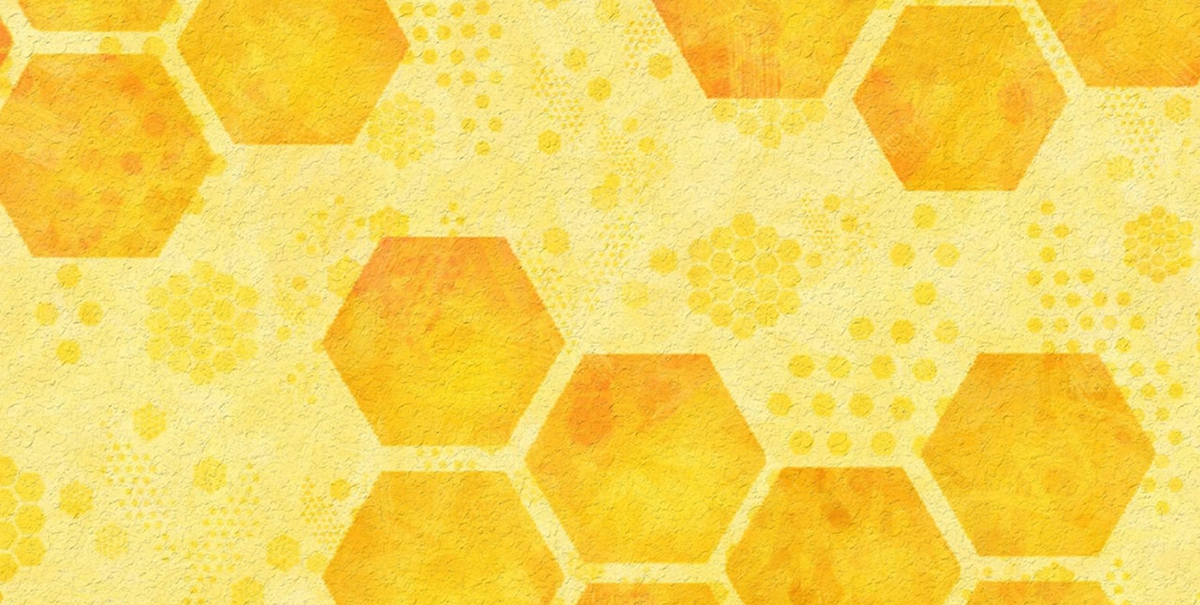 Abstract illustration in shades of yellow and gold.