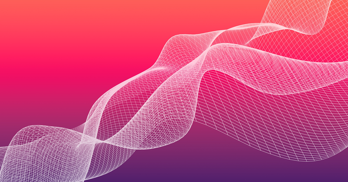 Abstract illustration in shades of purple and orange.