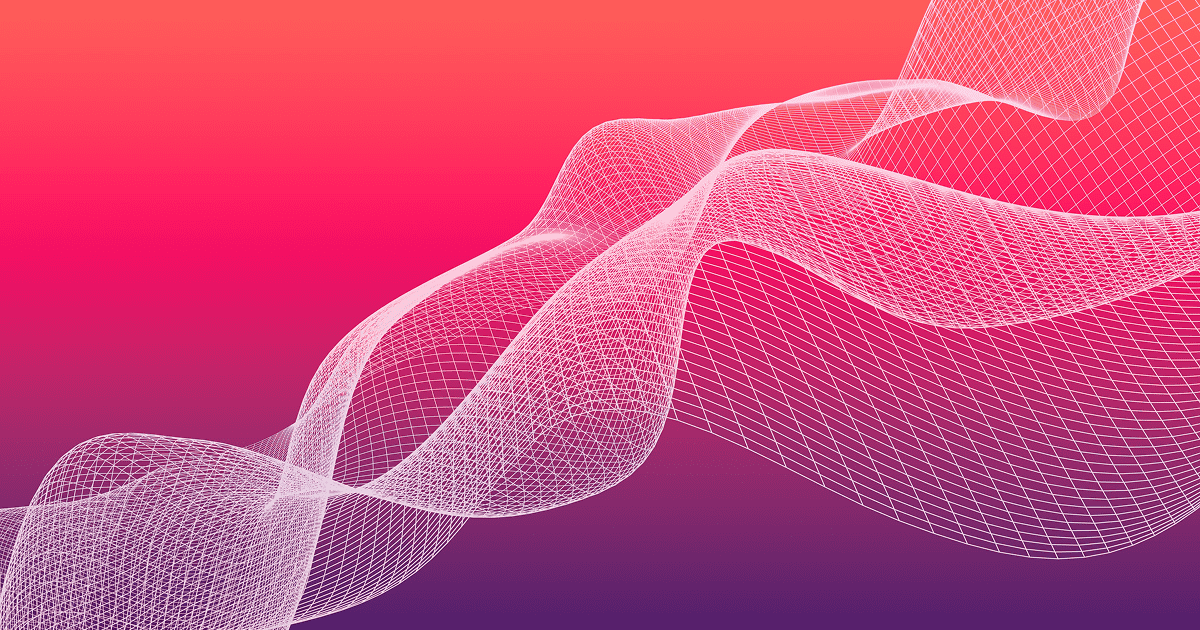 Abstract illustration in shades of purple and red