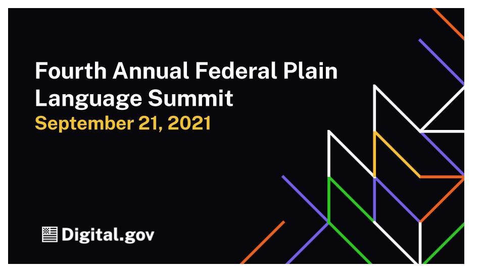 2021 Federal Plain Language Summit | Digital.gov